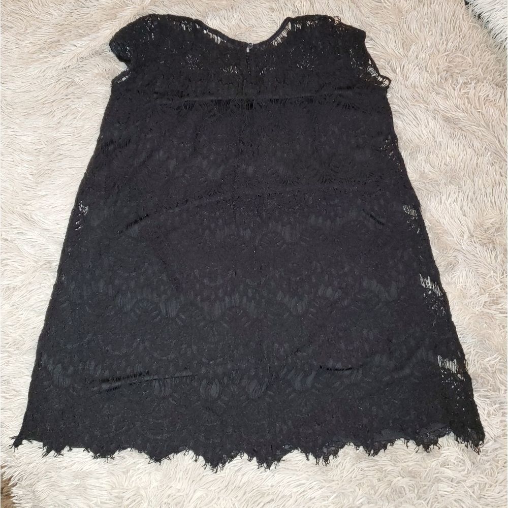 Fun black lace Rebellion mini dress size M